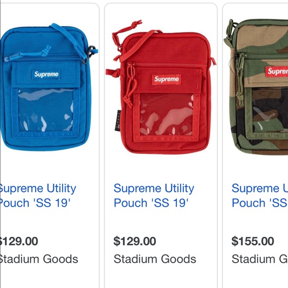 Supreme Camo utility pouch